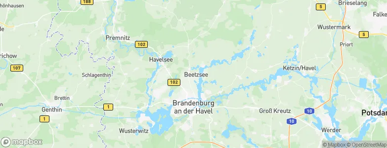 Brielow, Germany Map