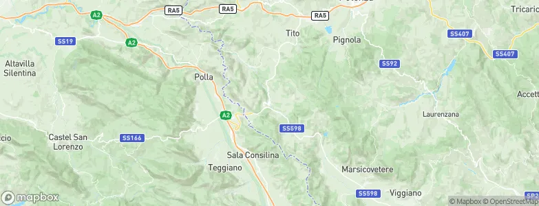 Brienza, Italy Map