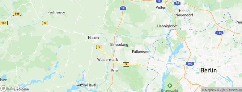 Brieselang, Germany Map
