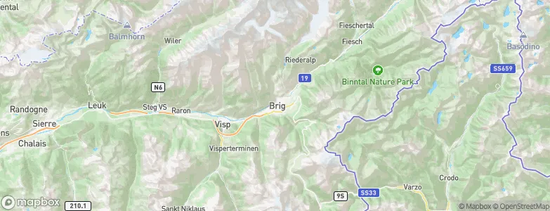 Brig, Switzerland Map