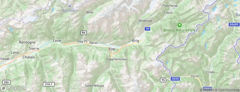 Brigerbad, Switzerland Map