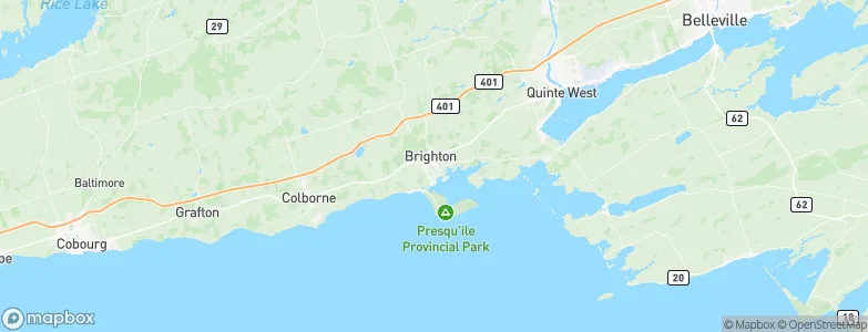 Brighton, Canada Map