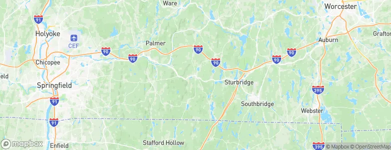 Brimfield, United States Map