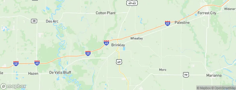 Brinkley, United States Map