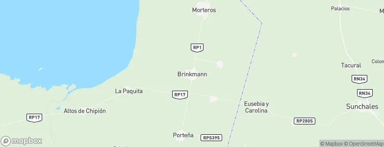 Brinkmann, Argentina Map