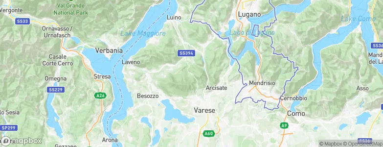 Brinzio, Italy Map