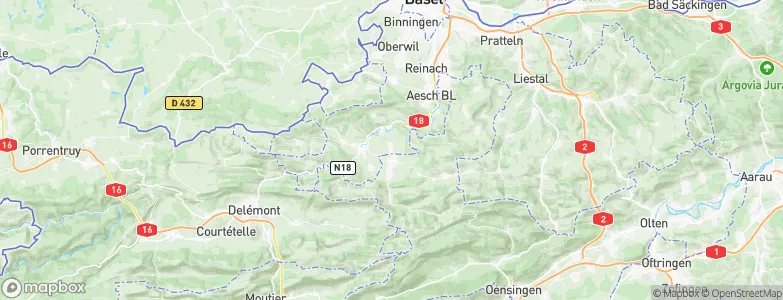 Brislach, Switzerland Map