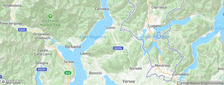 Brissago-Valtravaglia, Italy Map