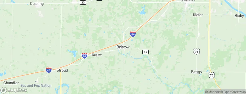 Bristow, United States Map