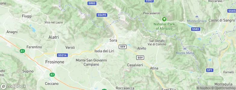 Broccostella, Italy Map