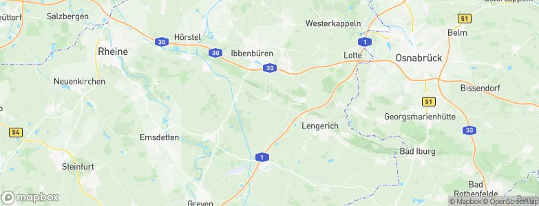 Brochterbeck, Germany Map