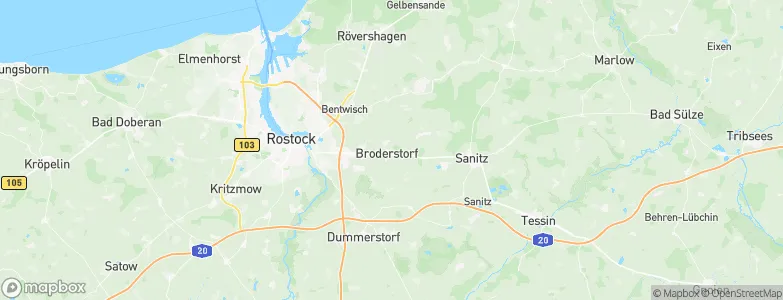 Broderstorf, Germany Map