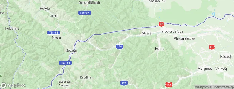 Brodina, Romania Map