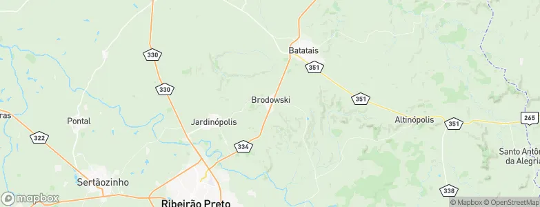 Brodósqui, Brazil Map