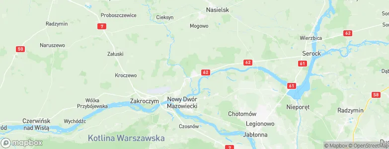 Brody-Parcele, Poland Map