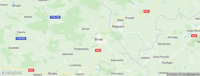 Brody, Ukraine Map