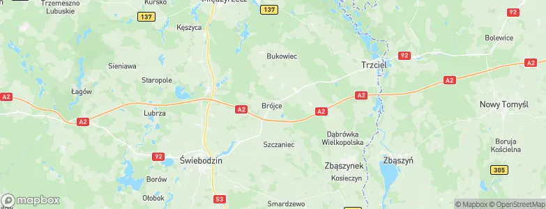 Brójce, Poland Map