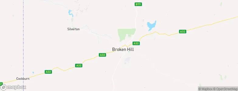 Broken Hill Municipality, Australia Map