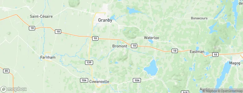 Bromont, Canada Map