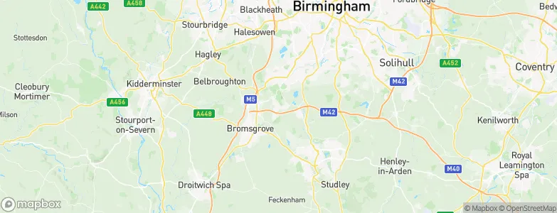 Bromsgrove District, United Kingdom Map