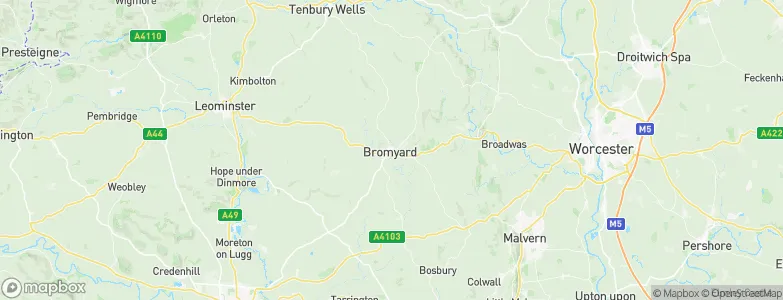 Bromyard, United Kingdom Map