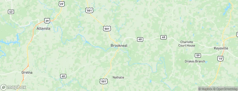 Brookneal, United States Map