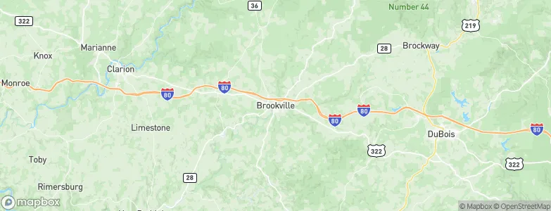 Brookville, United States Map