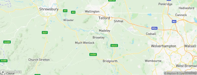 Broseley, United Kingdom Map