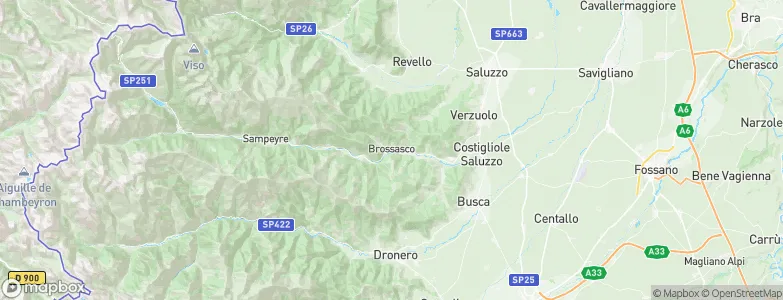 Brossasco, Italy Map