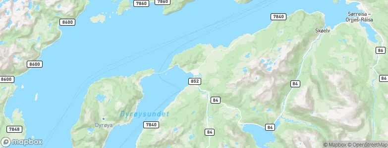 Brøstadbotn, Norway Map