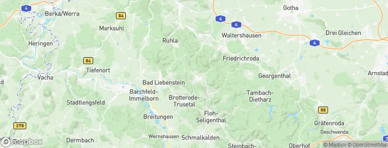 Brotterode, Germany Map
