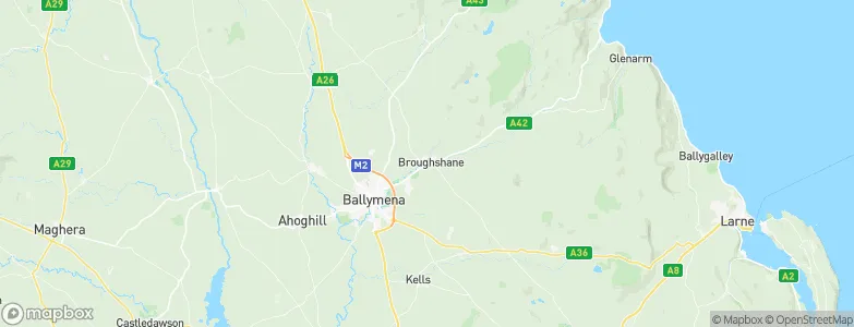 Broughshane, United Kingdom Map