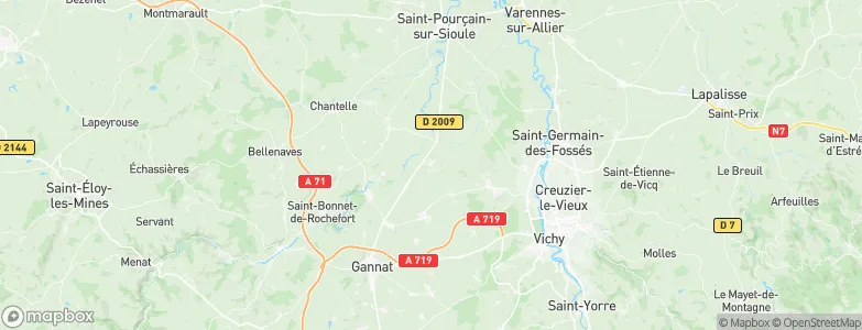 Broût-Vernet, France Map