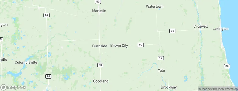 Brown City, United States Map