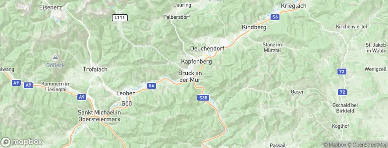 Bruck an der Mur, Austria Map