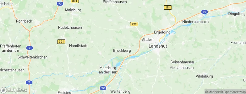 Bruckberg, Germany Map