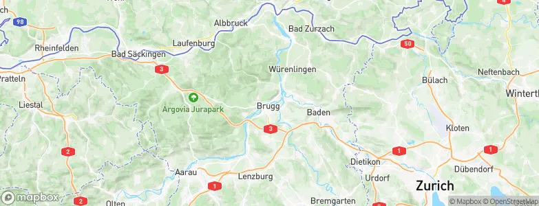 Brugg, Switzerland Map