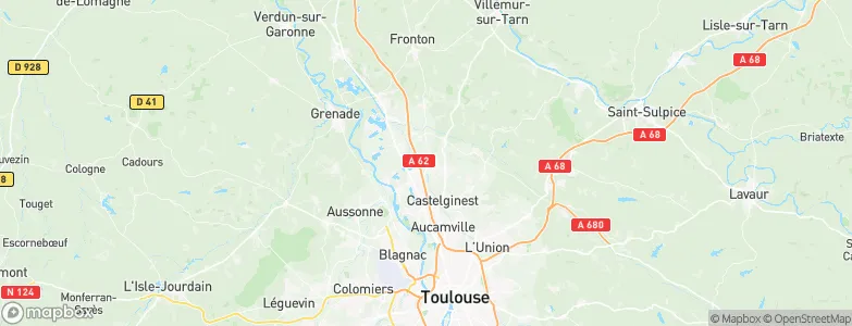 Bruguières, France Map