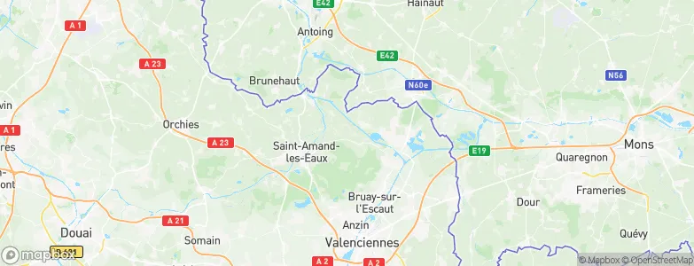Bruille-Saint-Amand, France Map