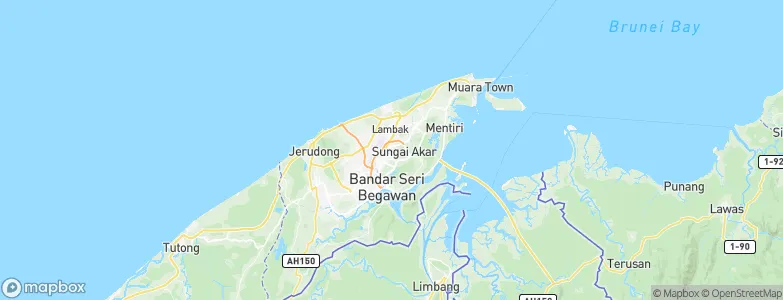 Brunei Town, Brunei Map