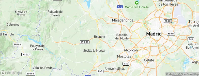 Brunete, Spain Map