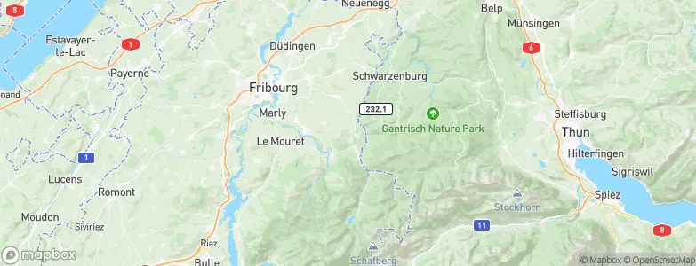 Brünisried, Switzerland Map