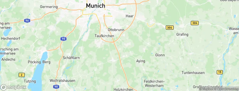 Brunnthal, Germany Map