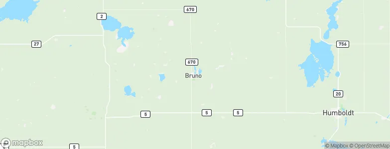 Bruno, Canada Map