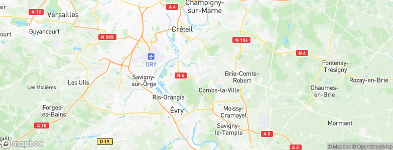 Brunoy, France Map