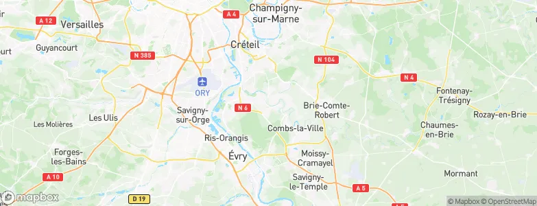 Brunoy, France Map