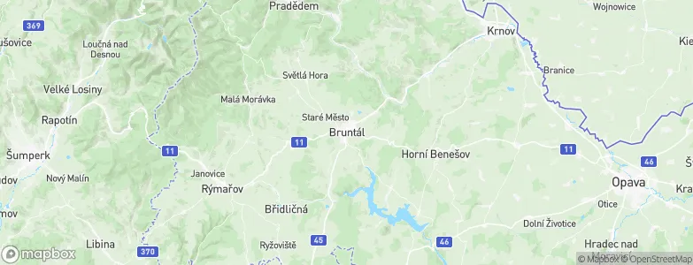 Bruntál, Czechia Map