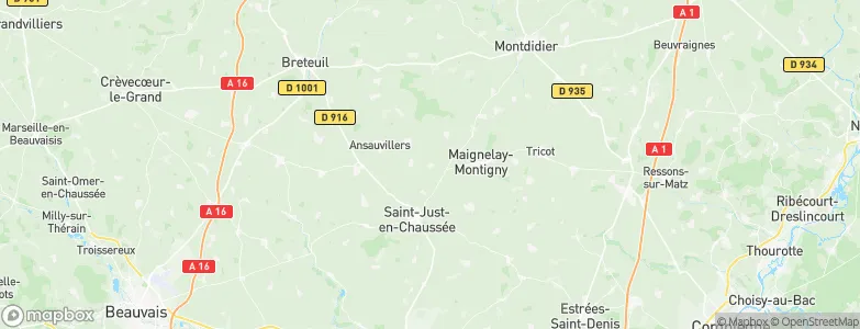 Brunvillers-la-Motte, France Map