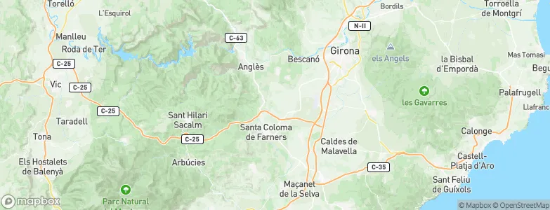 Brunyola, Spain Map