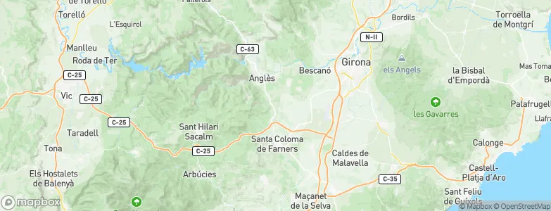 Brunyola, Spain Map